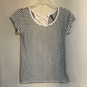 Black and White Striped Shirt